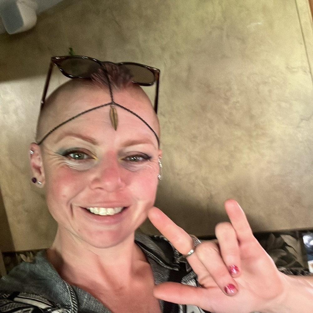 Custom head adornments.OS fits all! Easy secure fit,all hair lengths, & baldies!